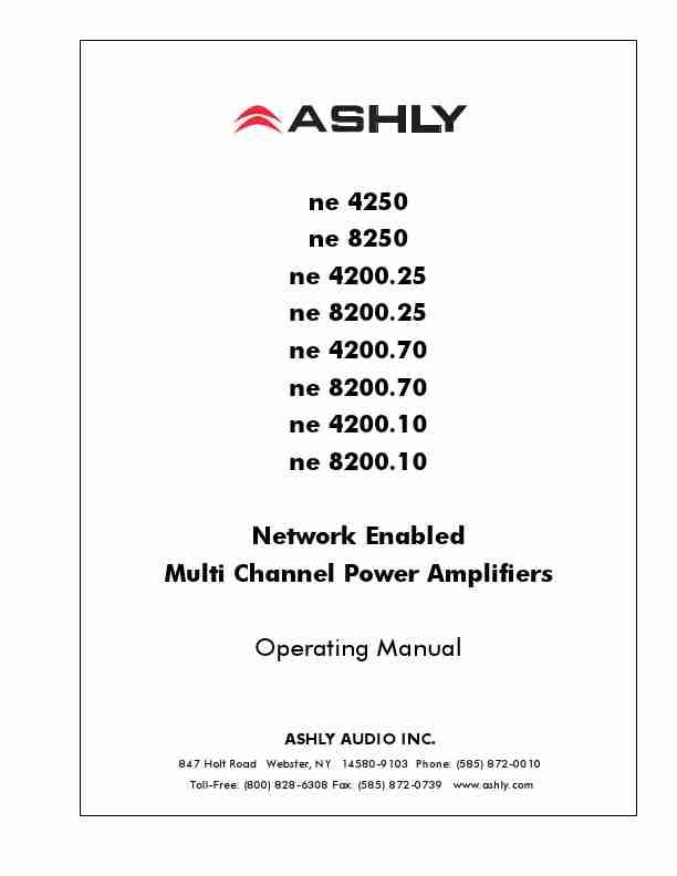 Ashly Stereo Amplifier NE 4200 25-page_pdf